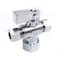Thrifco Plumbing 5/8 Inch Comp x 3/8 Inch Comp x 3/8 Inch Comp Quarter Turn Brass  Angle Stop Valve 4406487 - alternate 1